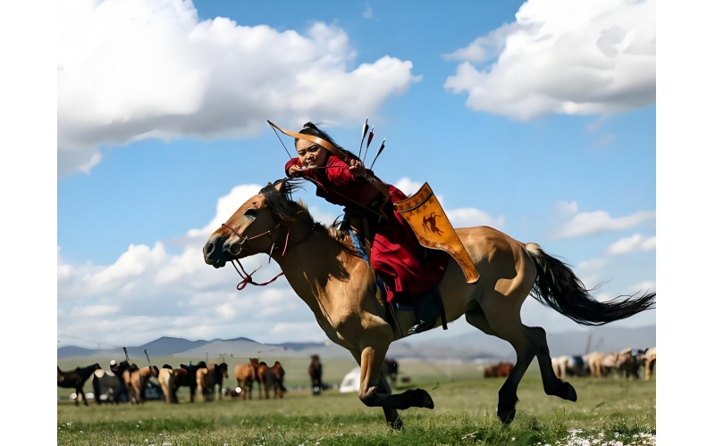 骑马射箭